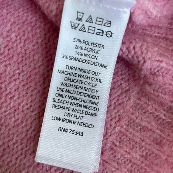 Cupcakes and Cashmere Sweater Pink Ombre Color Block Soft L - Picture 6 of 6